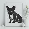 Beautiful French Bulldog Stencil