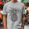 Artistic Pineapple In SVG