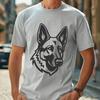 Artistic German Shepherd Design