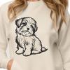 Stunning Sitting Havanese Vector Image