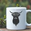 Creative Highland Cow Decal - Free PNG