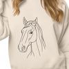 A horse silhouette designed as a vector graphic, suitable for cutting machines like Cricut or laser cutters.