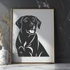 Beautiful Labrador Retriever In SVG Free Commercial Use Download