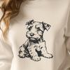 Sitting Miniature Schnauzer PNG