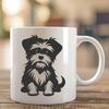 Unique Sitting Morkie - SVG