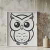 Artistic Owl In PDF Format - Free Download