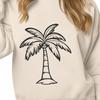 Free Unique Palm Tree Printable Image DXF - Commercial Use