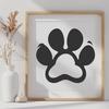 Paw Print Vector Image In SVG, PNG, PDF And DXF Formats