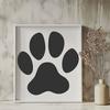 Artistic Paw Print In SVG - Free Download