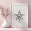 Pentagram Vector Illustration In PNG & SVG - Free Digital Download