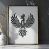 Pheonix Printable Artwork In DXF File Format For Free Download