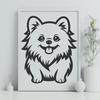 Free Pomeranian In DXF - For Free Download, Commercial Use