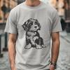 Cute Sitting Havanese Vector Drawing