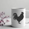 Free Rooster In DXF - Free Digital Download