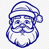 Beautiful Santa Claus In SVG & PNG