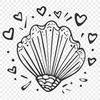 Beautiful Seashell In SVG - For Free Download, Commercial Use