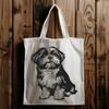 Sitting Shih Tzu Vector Illustration