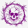 Unique Skull Drawing In SVG For Free Download