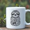 Creative Sloth Vector Craft File In PDF For Free Download