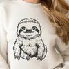 Sloth In SVG Format - Free Commercial Use License