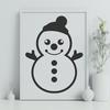 Unique Snowman Drawing - Free PNG Download