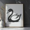 Beautiful Swan In SVG