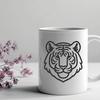 Artistic Tiger Decal - Free SVG