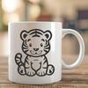 Free Sitting Cub In SVG - Commercial Use