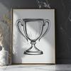 Unique Trophy Digital Art SVG - Free Download