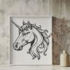 Free Unicorn In PDF And PNG