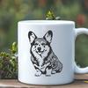 Sitting Welsh Corgi Clip Art - Free PDF