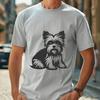 Sitting Yorkshire Terrier Stencil