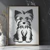 Unique Yorkshire Terrier In PDF And PNG