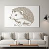Adorable Vector Hedgehog Design A detailed illustration of a hedgehog in vector format, suitable for digital designs.