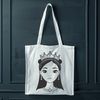 An SVG vector design featuring a stylized image of a princess character.