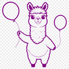 Free Alpaca SVG Image Download A digital illustration of a friendly alpaca in vector format.