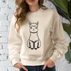 South American Camelid SVG Design A digital illustration of a South American camelid with soft fur and long neck.