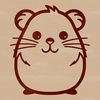 Vector illustration of adorable cartoon-style animals with bold lines.