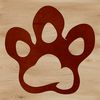 Animal Paw Print Patterns An illustration of animal paw prints in various sizes and shapes.