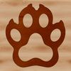 Paw Print Texture Illustration Vector illustration of paw prints with detailed textures for creative design projects.