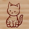 Adorable Cartoon Kitten Clipart Cartoon style kitten clip art designed as a scalable graphic.