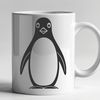 High-Resolution Penguin Graphic Design A high-quality graphic representation of a bird species commonly found in Antarctica.