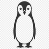 Colorful Penguin Line Art A simple line drawing of a penguin in various colors, suitable for vector art and cutting machine designs.