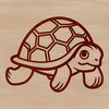 Adorable Tortoise Illustration A simple line drawing of a cute tortoise with bold lines and minimal shading.