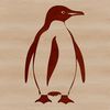 Cute Cartoon Penguin Illustration in SVG Format A cartoon illustration of a penguin, suitable for vector art design in formats like SVG or DXF.
