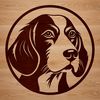 Free Beagle Clipart for Personal Use A high-quality digital illustration of a Beagle's head, suitable for various uses including clip art and vector design.
