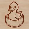 Quacky Illustration Vector Graphic A digital illustration of a duck, created as a vector graphic.
