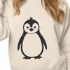 Beautiful Penguin Graphic Template A stylized illustration of a penguin, suitable for vector design and commercial or personal projects.