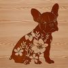 Friendly Face Boston Terrier Vector Image A small breed dog with a short coat, sitting on its haunches in a relaxed pose.