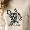 Cute Boston Terrier Portrait Vector illustration of a Boston Terrier dog's head with detailed features.